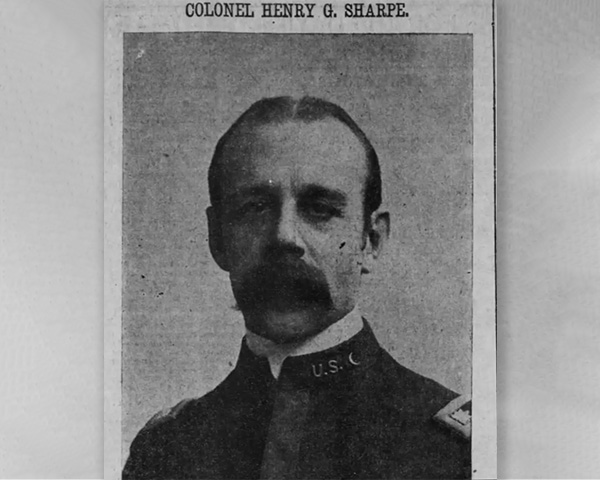 Military photo of Colonel Henry G. Sharpe.