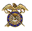 The 1921 modified crest and current Quartermaster Crest.