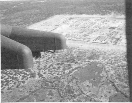 Aerial view of Victory Base - Mogadishu, Somalia.