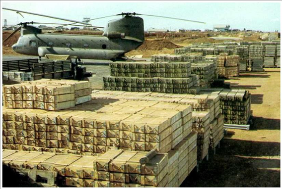A supply depot in Vietnam.