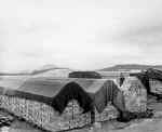 A row of warehouses.