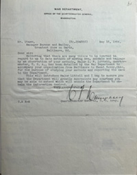 Scan of the complete letter sent by BG Humphrey. (Courtesy of Princeton University Library)