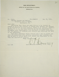 Scan of the complete letter sent by BG Humphrey. (Courtesy of Princeton University Library)