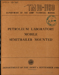 Cover of the Technical_Manual 10-1160.