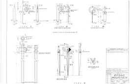 Specification drawing of Pitons, Mountain.