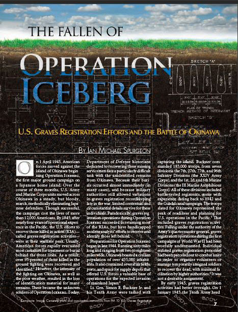 The cover of “The Fallen of Operation Iceberg”